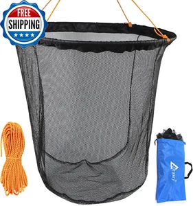 Foldable Bridge and Pier Fishing Net Landing Net High Load-Bearing Aluminum Ring - Picture 1 of 9