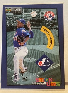 1998 Upper Deck Collector's Choice Pedro Martinez Baseball Stick-Ums Expos...