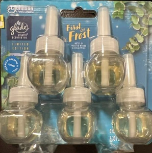 Sealed Glade PlugIns SCENTED OIL 5 Refills LIMITED EDITION First Frost - Picture 1 of 2
