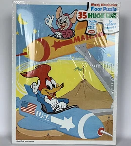 Woody Woodpecker Space Race Mouse Jigsaw Floor Puzzle 35 Pieces Vintage - Picture 1 of 12