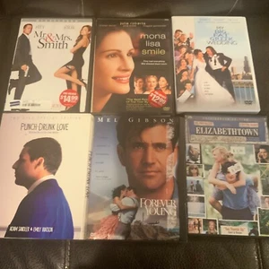 Lot 6 DVD Date Night Punch Drunk Love Mr. And Mrs. Smith Forever Young Mona Lisa - Picture 1 of 2