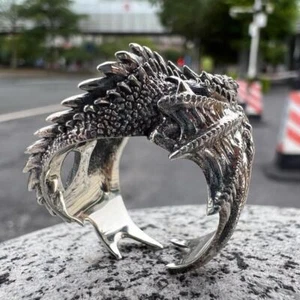Adjustable Open Ring Drachen Ring Männer Accessoires Retro Herren Einstellbar - Picture 1 of 7