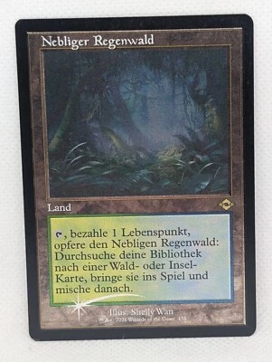 Misty Rainforest Retro Foil Etched Modern Horizons 2 MTG Magic Gathering GERMAN - Image 1 of 2