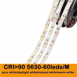 Hoher CRI 90+ DC12V LED Streifen Warmweiß SMD5630 nicht wasserfest 2800K-3200K - Picture 1 of 12
