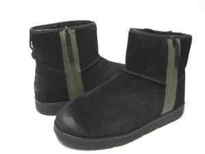 UGG CLASSIC MINI ZIP WATERPROOF MEN ANKLE BOOT SUEDE BLACK US 15 /UK 14 /EU 49.5 - Picture 1 of 6