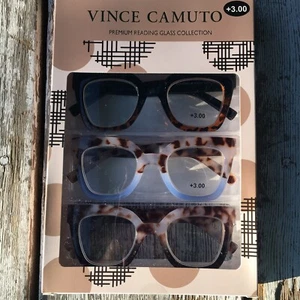 VINCE CAMUTO 3-PK PREMIUM READING GLASSES COLLECTION READERS +3.00 NEW AUTHENTIC - Picture 1 of 7