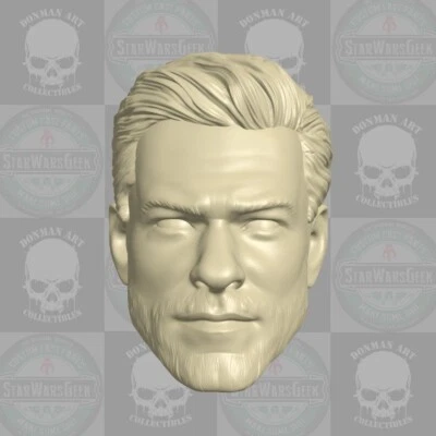 DONMAN ART Jack Reacher Alan Ritchson custom head for 1:18 1:12 1:10 1:6 action figure