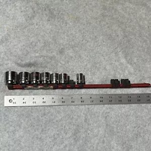 MATCO Tools 3/8" Shallow SOCKETS Set of 7 - B246a SBP126V on clip - Picture 1 of 12