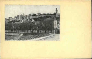 Château-Chinon Schloss Frankreich alter Heimatbeleg im Postkarten Format ~1940 - Picture 1 of 2