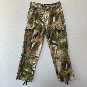 Red Head Pants Boys Large Brown Camo Camouflage Leaf Cargo RealTree Hardwood - Picture 1 of 9