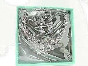 Youfir Bridal Austrian Crystal Necklace And Earrings Jewelry Set Gifts Fit - Picture 1 of 3