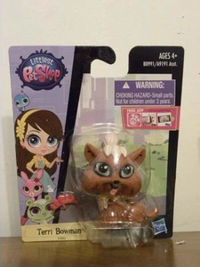 Littlest Pet Shop LPS #3802 Yorkie with Green Eyes Terri Bowman - Picture 1 of 1