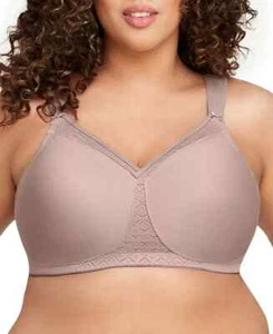 Glamorise Full Figure Plus Size MagicLift Wirefree Bra 1080 44C Taupe - Picture 1 of 5