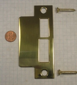 BALDWIN #6339.030.LR158 1-5/8 ZOLL FLACHER VERLÄNGERTER LIPPENSCHLAG, MESSING POLIERT - Bild 1 von 1
