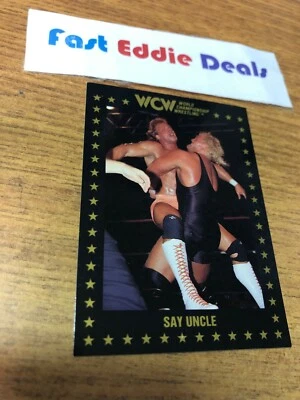 1991 WCW WRESTLING SID VICIOUS VS LEX LUGER CARD 50 CHAMPIONSHIP MARKETING NWA  - Image 1 of 2