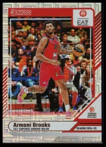 2024-25 Panini Donruss Euroleague Basketball Armoni Brooks #6 Armani Milano - Picture 1 of 2