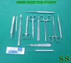 19 PC MINOR DISSECTION STUDENT SET SURGICAL VETERINARY DS-742