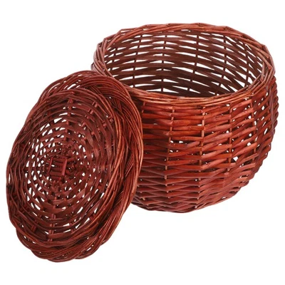  Cestino Frutta Con Coperchio Porta Di Uova Grande Capacità Da Cucina - Immagine 1 di 4