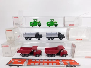 6X Wiking H0 1:87 Modello 673 Kipper MAN 671 Iveco 650 Wimo Mint Box #DI259-0,5 - Foto 1 di 5