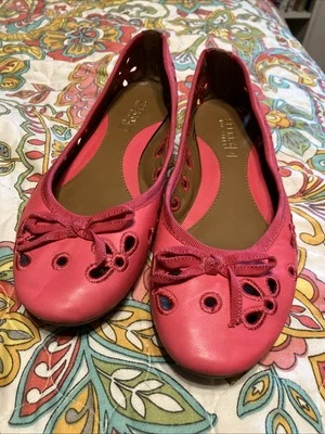 Sperry Top Sider Luna Cuero Rosa Ojales Planos Talla 6 M Foto 1 de 4