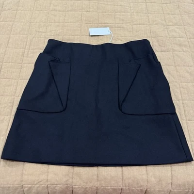 NWT COS Wool Cashmere Mini Skirt Black Pockets Size US 12 - Image 1 of 4