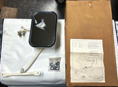 Conjunto de espejo retrovisor exterior Ford E100/300 Econoline 1973-74 diestro/izquierdo, nuevo pintado Foto 1 de 4