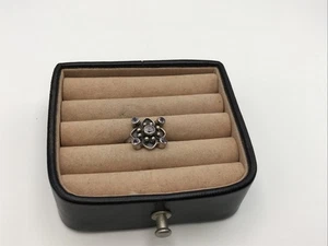 Sterling Silver 925 Amethyst Abstract Cluster Ring Size 7 - Picture 1 of 8