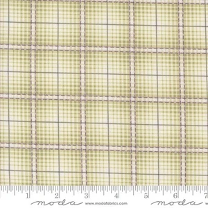 Tessuto trapuntato verde a quadri UN NATALE MOLTO DOLCE venduto da 1/2 yd Bunny Hill Design - Foto 1 di 1