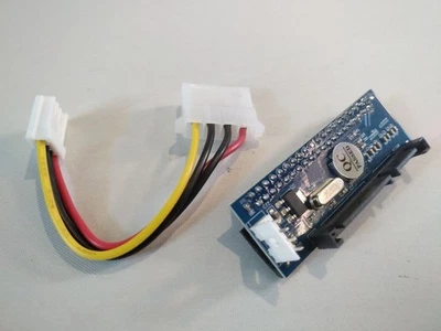 IDE / PATA 40 Pin 3,5" Festplatte HDD auf SATA Konverter Adapter inkl. Molex - Bild 1 von 4
