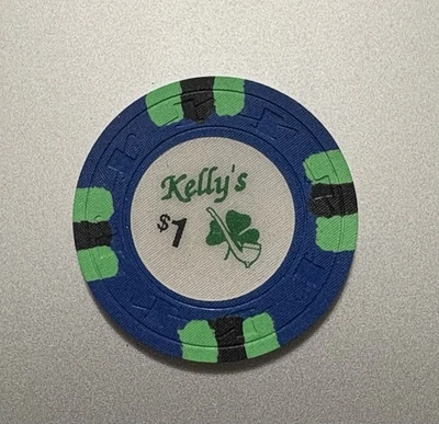 Chip de casino Kelly’s $1 California Foto 1 de 3