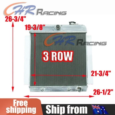 3 filas para radiador de aluminio camioneta Chevy V8 1955-1959 1956 1957 1958 Foto 1 de 4