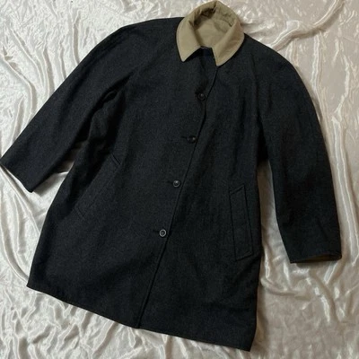 Vintage Pendleton Trench Coat Mens Size 46 Gray 100% Virgin Wool Made In USA - Image 1 of 4