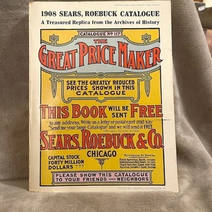 1961 Reprint of the 1908 Sears Roebuck Paperback Catalogue + News Articles - Picture 1 of 8