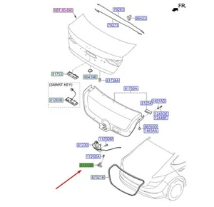Hyundai Elantra Mk6 Ad -Trunk Deckel Stürmer 81210f2000 Neue Echt - Bild 1 von 2