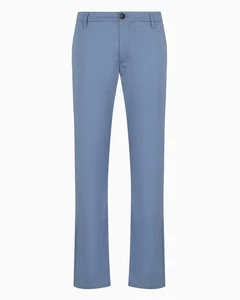 Armani Exchange Herren Slim Fit Gabardine Hose Hellblau Größe 34S - Bild 1 von 5