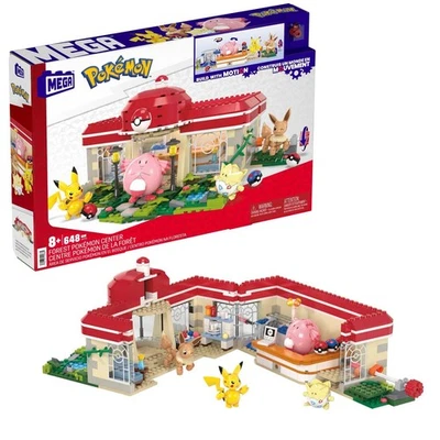 MEGA Forest Pokemon Center Motion set with 648 Pcs 4 Poseable Characters - Image 1 of 4