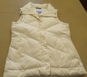Columbia Omni Shield Vest Womens 14-16 White Mock Neck Zip Lightweight Quilted - Picture 1 of 8