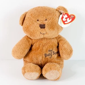 Ty Pluffies My Baby Bear braun Plüsch 2005 Tylux mit Ohr Herzanhänger Love to Baby - Bild 1 von 9