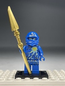 Ninjago NRG Jay Minifigure Custom LEGO Blue Lightning Ninja 9570