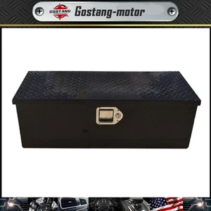 30 Inch Cuboid Aluminum Tool Box for Truck Pick Up RV Trailer Storage , Black - Picture 1 of 7