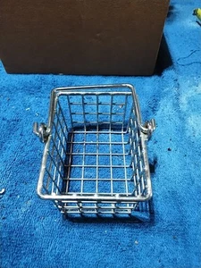 Sugar/Sweetener Metal Basket/Holder w/Handle 3.75"W X 3.25"D X 2.38"H Silver - Picture 1 of 2