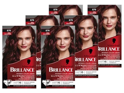 BRILLANCE Intensiv-Color-Creme 876 Edelmahagoni, 6x 170 ml