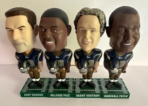 2002 St. Louis Rams Hardee's Bobblehead Complete Set 4-Limited Edition Cover