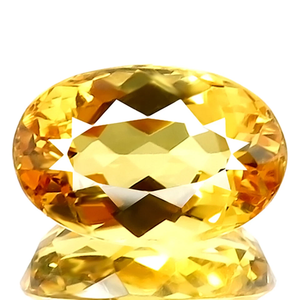 Beryl 2.83ct Flawless Sparkling Natural 5A+Yellow Beryl From Brazil Perfect Oval - Image 1 of 4
