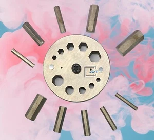 Disc Cutter 2 Different Shapes|Set of 10 Punches|5 Hexagon|5 Octagon | - Picture 1 of 3
