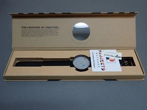NEW Projects Watches PJT-7577 Vertere 40mm Black Leather Strap Watch - Picture 1 of 14
