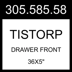 IKEA TISTORP Drawer Front Brown Walnut Effect 36x5" 305.585.58 - Picture 1 of 4