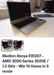 Medion Akoya E15307 Neu AMD 3000 Series 3020 / 1.2 GHz - Win10 / HomeS NP 349€ - Bild 1 von 14