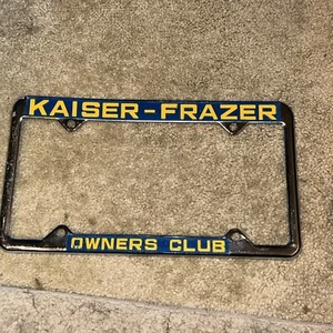 New Vintage Kaizer-Frazer Owners Club Lisense Plate Frame - Picture 1 of 13