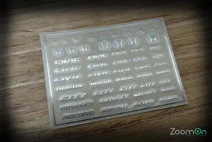 ZD031 - 1/24 STICKER METALLIQUE LOGO HONDA- ZoomOn- - Foto 1 di 1